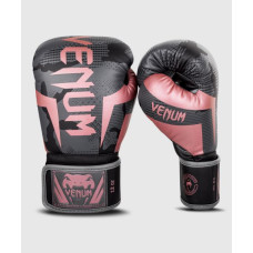 Боксерские перчатки Venum Elite Black Pink Gold