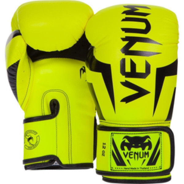 Боксерские перчатки Venum Elite Boxing Gloves Neo Yellow