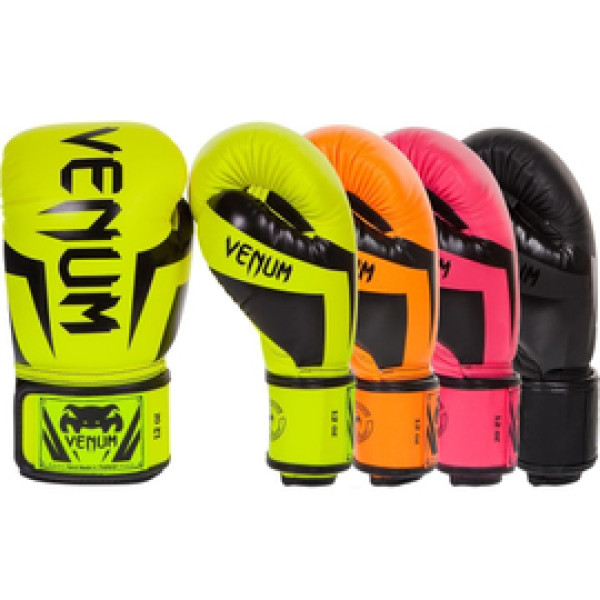 Боксерские перчатки Venum Elite Boxing Gloves Neo Yellow