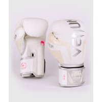 Боксерские перчатки Venum Elite Boxing Gloves White Silver Pink