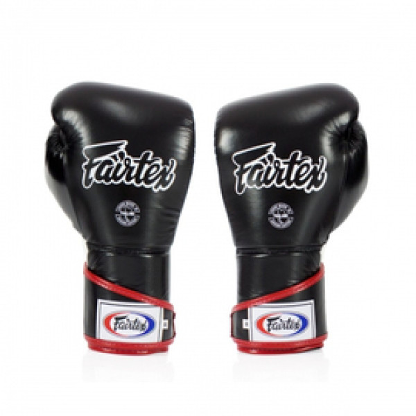 Боксерские перчатки Fairtex BGV6 Angular Sparring Boxing Gloves Black White Red