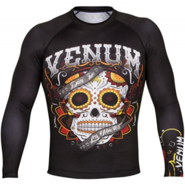 Рашгард Venum Santa Muerte 2.0 Rashguard Long Sleeves Black