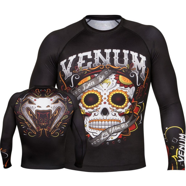 Рашгард Venum Santa Muerte 2.0 Rashguard Long Sleeves Black