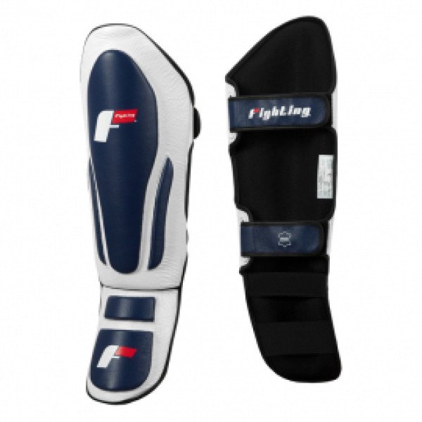 Защита голени Fighting Force Shin & Instep Guards White Blue