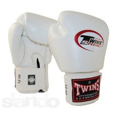 Боксерские перчатки Twins Boxing Gloves Premium Leather White