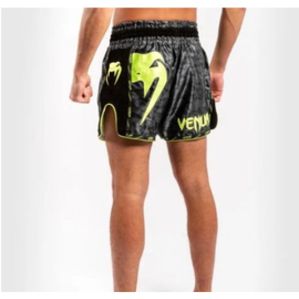 Шорты для тайского Venum Giant Muay Thai Shorts Black Yellow