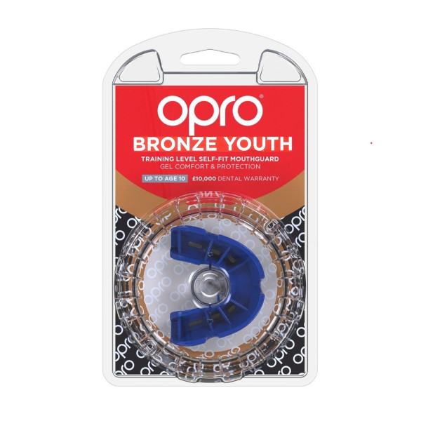 Капа боксерська OPRO Junior Bronze Blue (art.002185002)