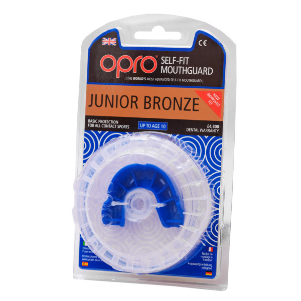 Капа боксерська OPRO Junior Bronze Blue (art.002185002)