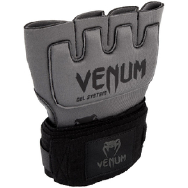 Накладки гелевые бинты Venum Gel Kontact Glove Wraps Grey Black