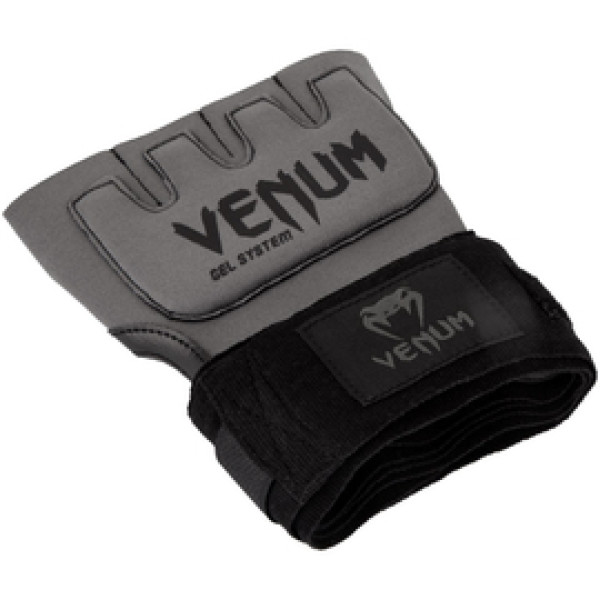 Накладки гелевые бинты Venum Gel Kontact Glove Wraps Grey Black