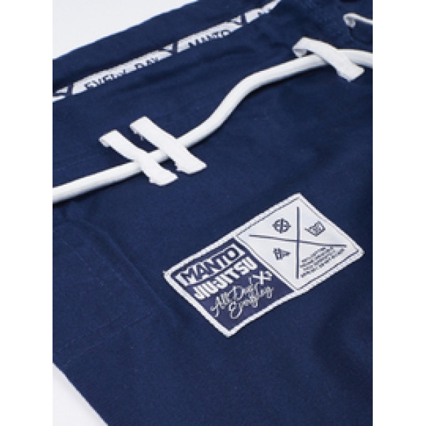 Кимоно для джиу-джитсу MANTO X3 BJJ GI Navy White V2
