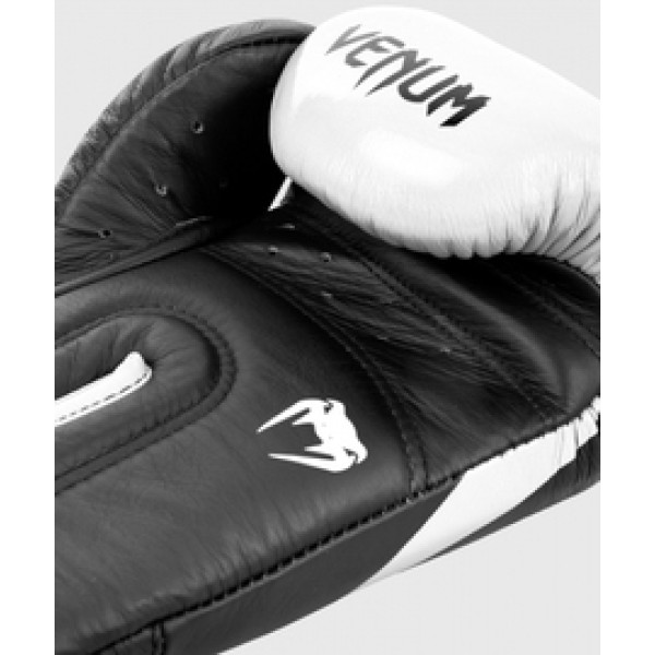 Боксерские перчатки Venum Hammer Pro Velcro Nappa Leather Black White