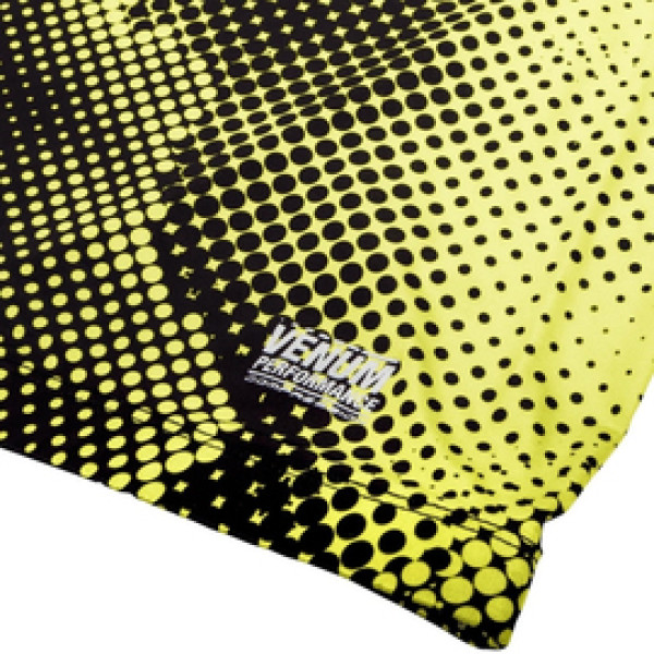 Компрессионная футболка Venum Technical Compression T-shirt Long Sleeves Black Yellow