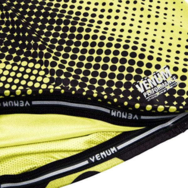 Компрессионная футболка Venum Technical Compression T-shirt Long Sleeves Black Yellow