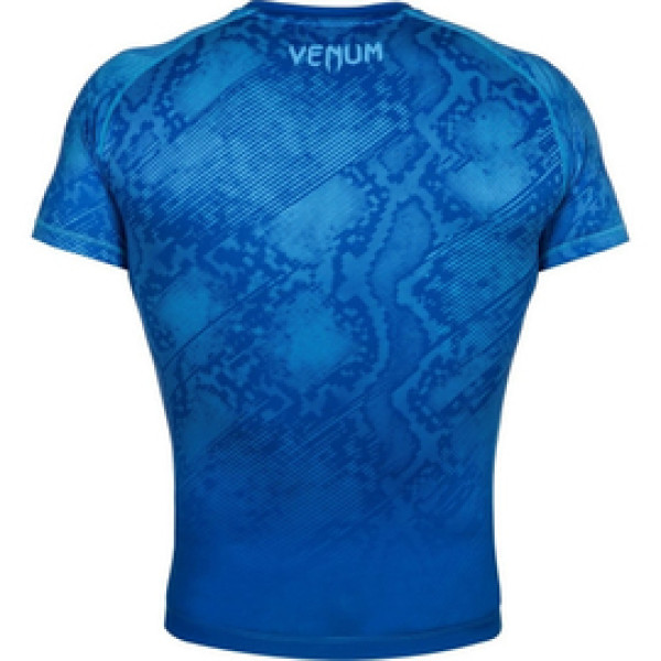 Компрессионная футболка Venum Fusion Compression T-shirt Blue Short Sleeves