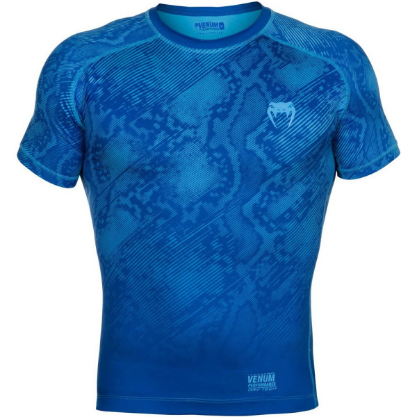 Компрессионная футболка Venum Fusion Compression T-shirt Blue Short Sleeves