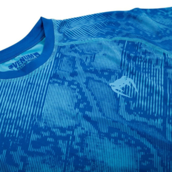 Компрессионная футболка Venum Fusion Compression T-shirt Blue Short Sleeves