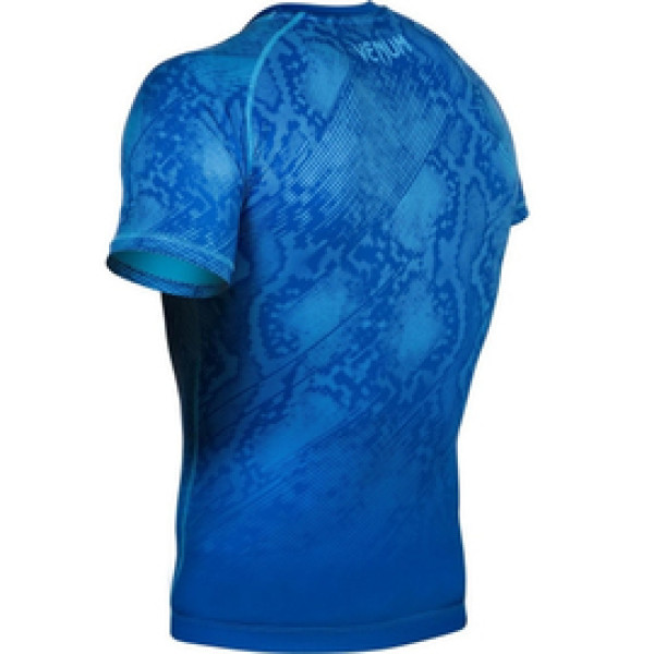 Компрессионная футболка Venum Fusion Compression T-shirt Blue Short Sleeves