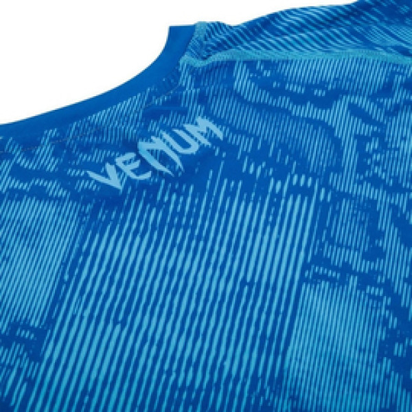 Компрессионная футболка Venum Fusion Compression T-shirt Blue Short Sleeves