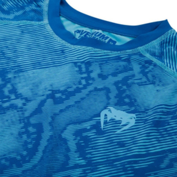 Компрессионная футболка Venum Fusion Compression T-shirt Blue Short Sleeves