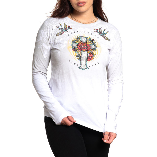 Женский лонгслив Devoted to Glory AW24259 White