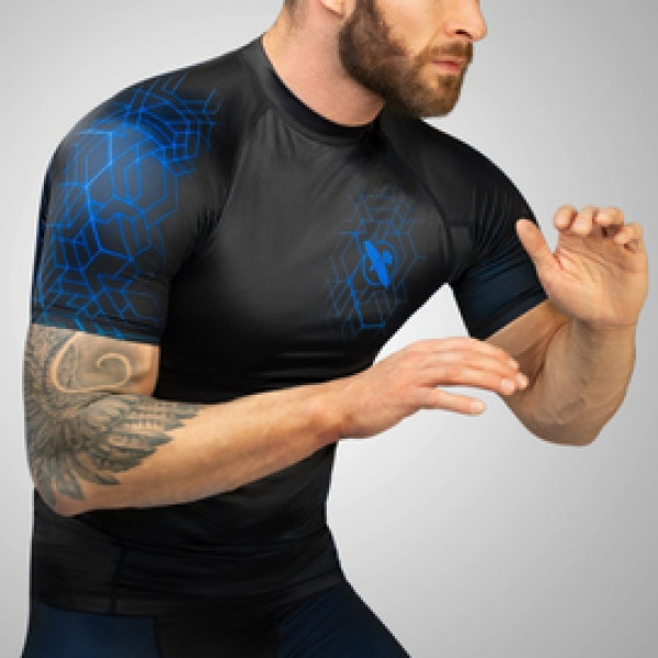 Рашгард Hayabusa Geo Short Sleeve Rashguard Blue