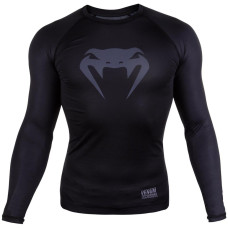 Компрессионная футболка Venum Contender 3.0 Compression T-shirt Long Sleeves Black/Grey