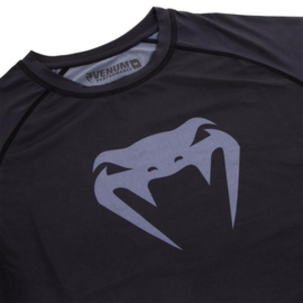 Компрессионная футболка Venum Contender 3.0 Compression T-shirt Long Sleeves Black/Grey