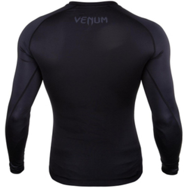 Компрессионная футболка Venum Contender 3.0 Compression T-shirt Long Sleeves Black/Grey