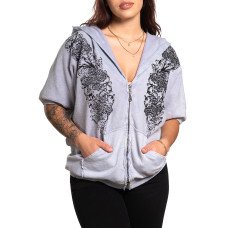 Женская кофта Affliction Coleford Ranch AW24280 Dapple Grey Lava Wash