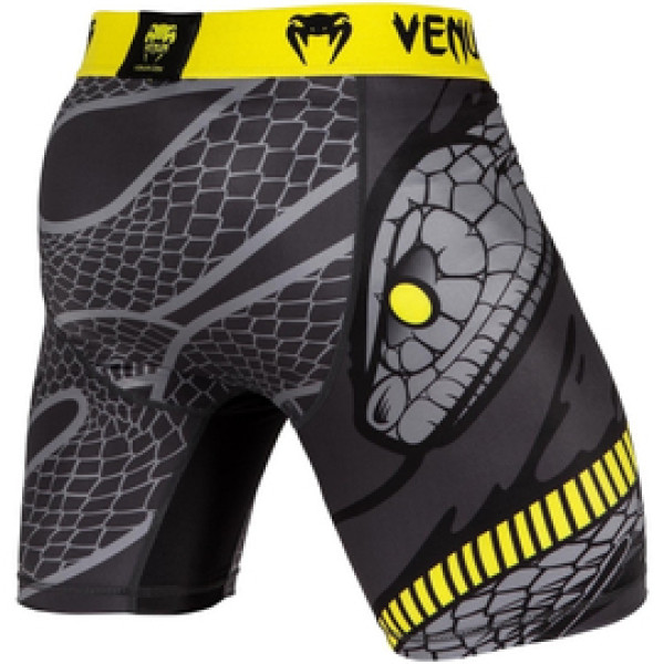 Компрессионные шорты Venum Snaker Vale Tudo Shorts Black Yellow