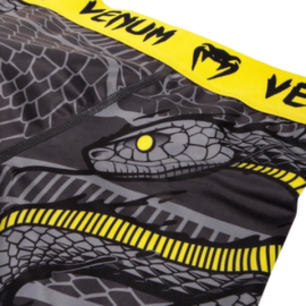 Компрессионные шорты Venum Snaker Vale Tudo Shorts Black Yellow