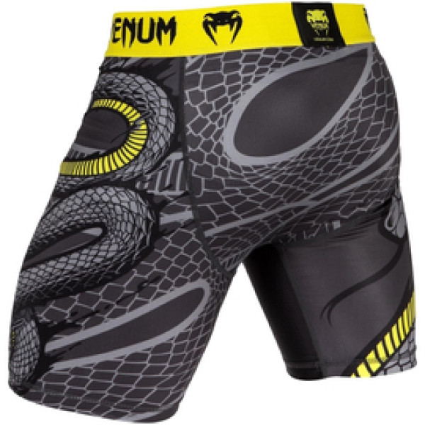Компрессионные шорты Venum Snaker Vale Tudo Shorts Black Yellow