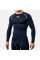 Компрессионная футболка Peresvit Air Motion Navy Flu Yellow Long Sleeve