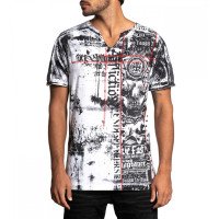 Футболка Affliction Road Crew SS Vneck White