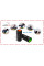 Масажний ролик PowerPlay 4025 Чорно-Помаранчевий