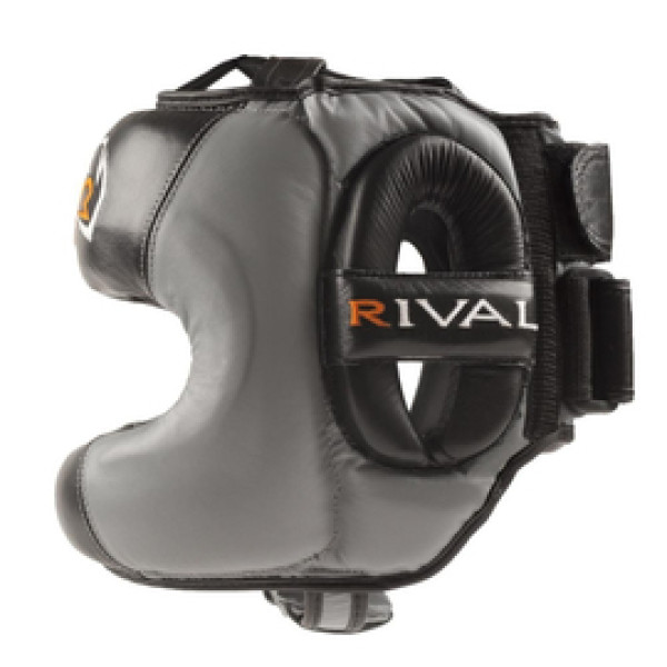 Боксерский шлем Rival RHGFS1 Face Saver Training Headgear Black/Grey