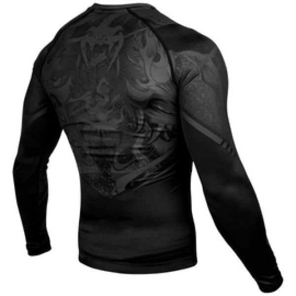 Рашгард Venum Devil Rashguard Long Sleeves Black Black