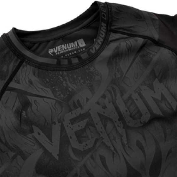 Рашгард Venum Devil Rashguard Long Sleeves Black Black