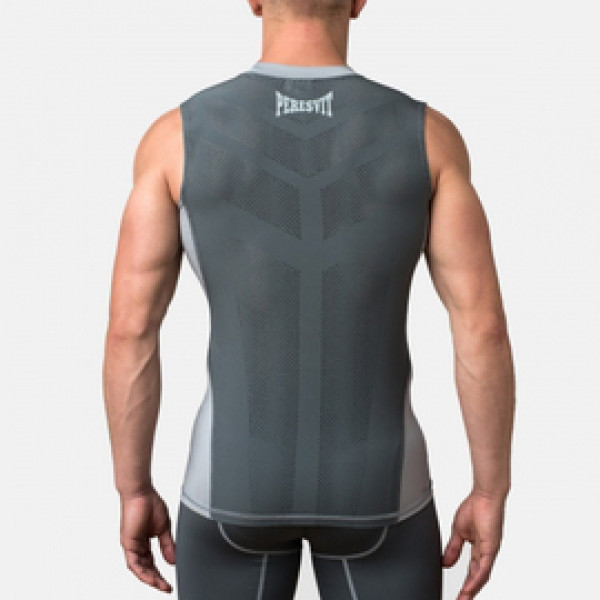 Компрессионная футболка без рукавов Peresvit Air Motion Graphite Grey Black Tank