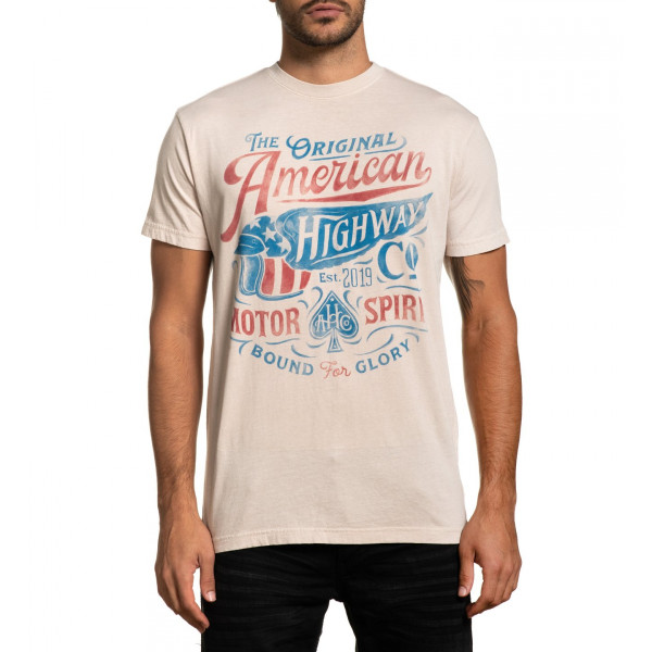 Футболка Affliction Bound SS TEE Twill Pigment Dye