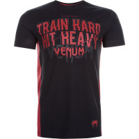 Футболка Venum Train Hard Hit Heavy T-Shirt Black