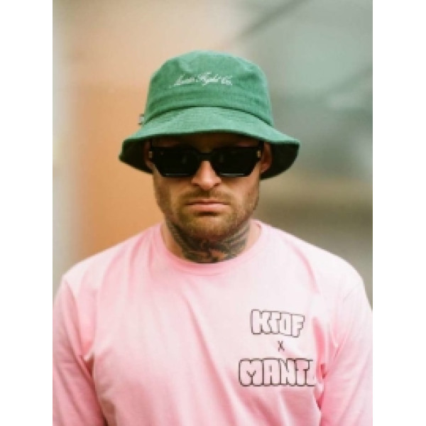 Панама MANTO Bucket Hat Italic Green