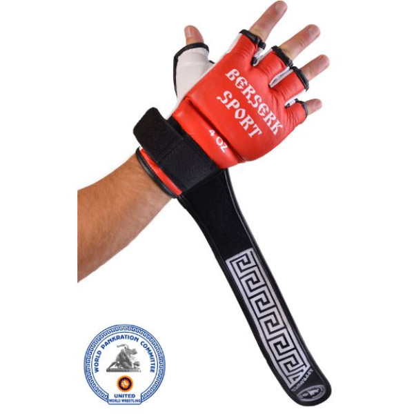 Перчатки BERSERK TRADITIONAL for Pankration approved WPC 4 oz red