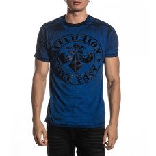Футболка Affliction Divio Dare SS TEE Sapphire Blue