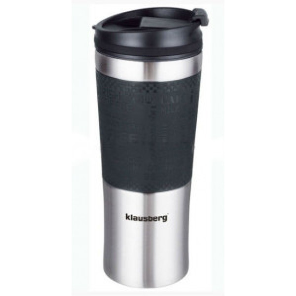 Термокружка Klausberg KB-7150 480мл Сріблясто-Чорна