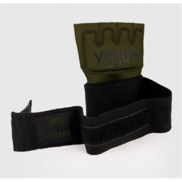 Накладки гелевые бинты Venum Gel Kontact Glove Wraps Khaki Black