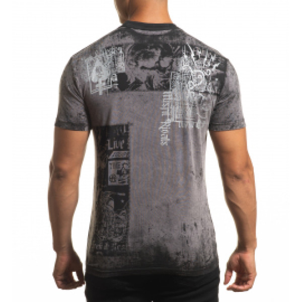 Футболка Affliction Misfit Rivals A24322 Excalibur Lava Wash