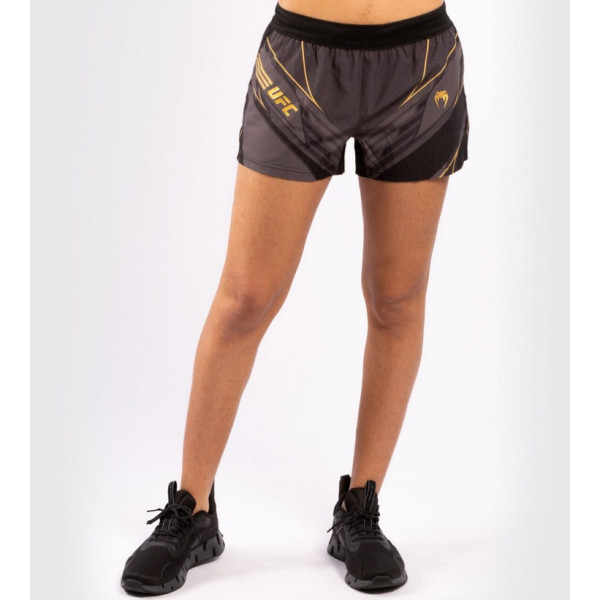 Женские шорты Venum Authentic UFC FightNight Replica Black Gold