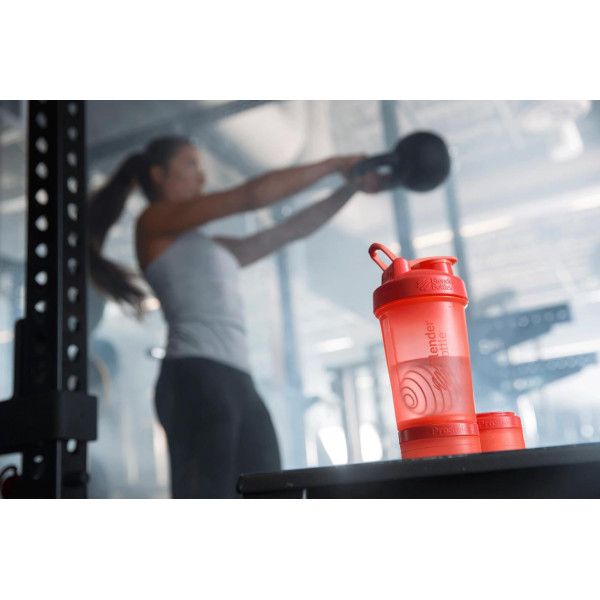 Шейкер спортивний BlenderBottle ProStak 22oz/650ml з 2-ма контейнерами Coral (Original)